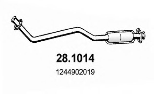 Труба выхлопного газа ASSO 28.1014