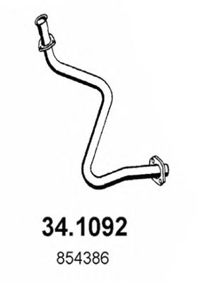 Труба выхлопного газа ASSO 34.1092