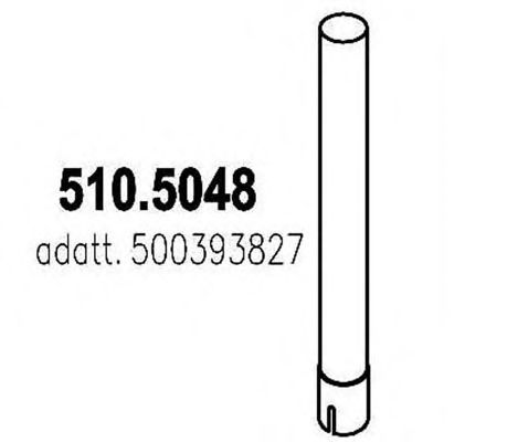 Труба выхлопного газа ASSO 510.5048