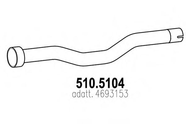 Труба выхлопного газа IMASAF 765112