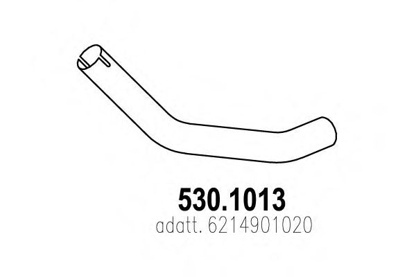 Труба выхлопного газа ASSO 530.1013