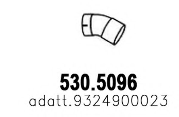 Труба выхлопного газа ASSO 530.5096