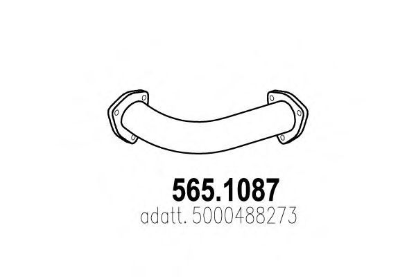 Труба выхлопного газа ASSO 565.1087