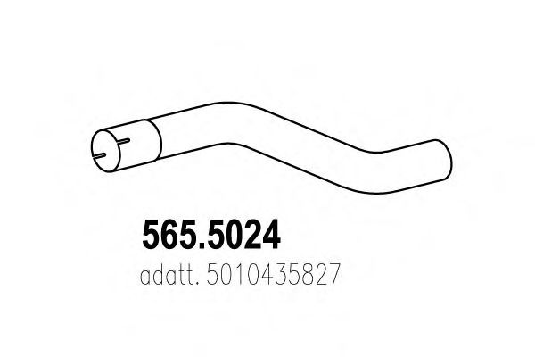 Труба выхлопного газа ASSO 565.5024