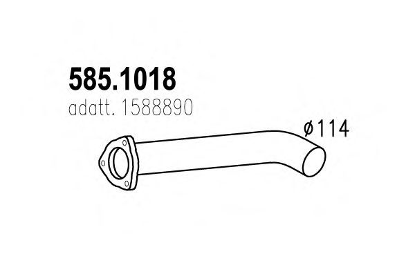 Труба выхлопного газа DINEX 80211