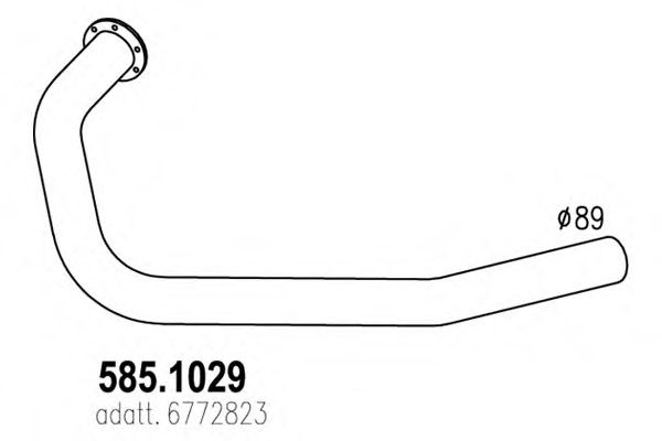 Труба выхлопного газа DINEX 80161