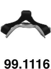 Кронштейн, система выпуска ОГ ASSO 991116