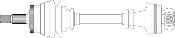 Приводной вал GENERAL RICAMBI SA3039