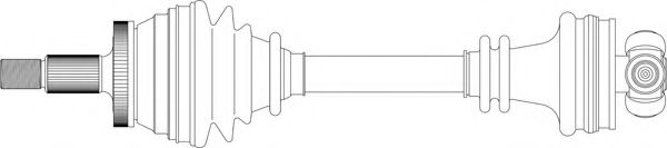 Приводной вал LÖBRO 301775