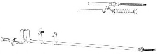 Трос, стояночная тормозная система CEF NI02147
