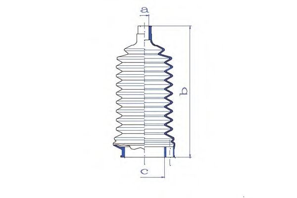 Пыльник, рулевое управление DA SILVA K5103