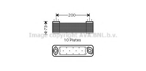 масляный радиатор, двигательное масло PRASCO ME3213