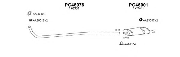 Система выпуска ОГ VENEPORTE 450198