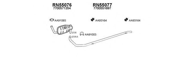 Система выпуска ОГ VENEPORTE 550462