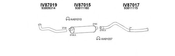 Система выпуска ОГ VENEPORTE 870005