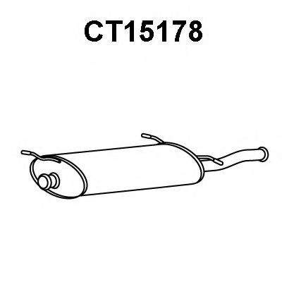 Глушитель выхлопных газов конечный VENEPORTE CT15178