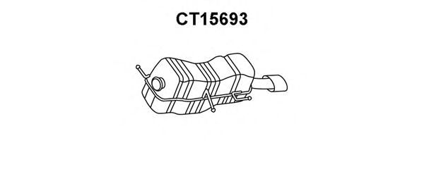 Глушитель выхлопных газов конечный VENEPORTE CT15693