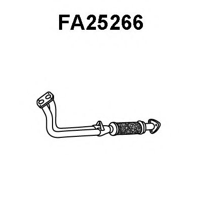 Труба выхлопного газа VENEPORTE FA25266