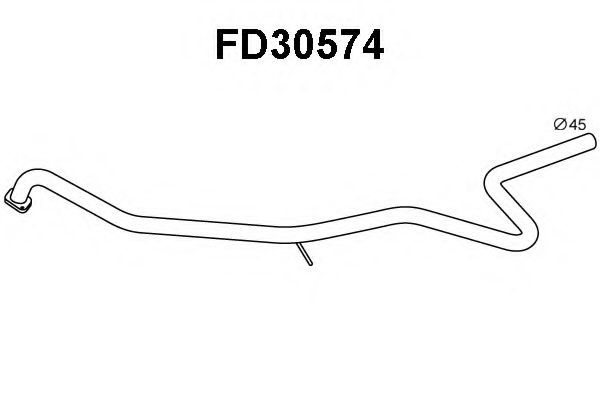 Труба выхлопного газа VENEPORTE FD30574