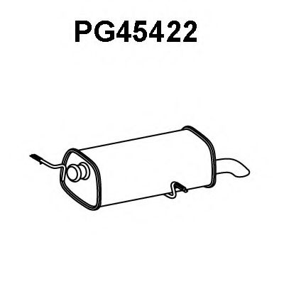 Глушитель выхлопных газов конечный VENEPORTE PG45422