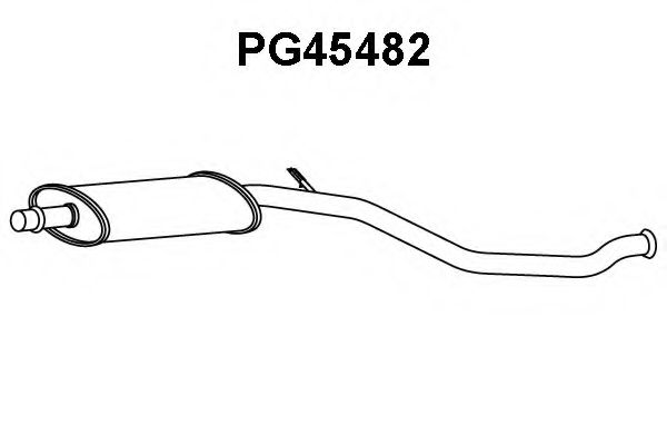 Предглушитель выхлопных газов VENEPORTE PG45482