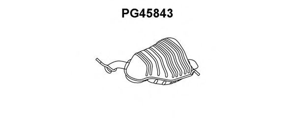 Глушитель выхлопных газов конечный KLARIUS 221027