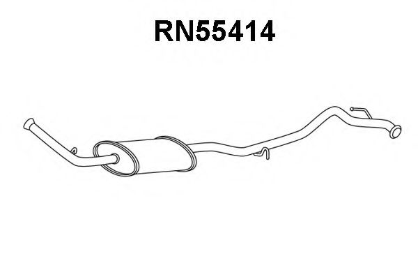 Средний глушитель выхлопных газов VENEPORTE RN55414