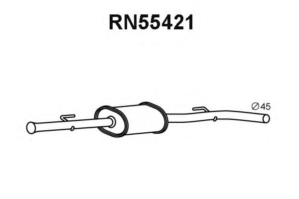 Предглушитель выхлопных газов VENEPORTE RN55421