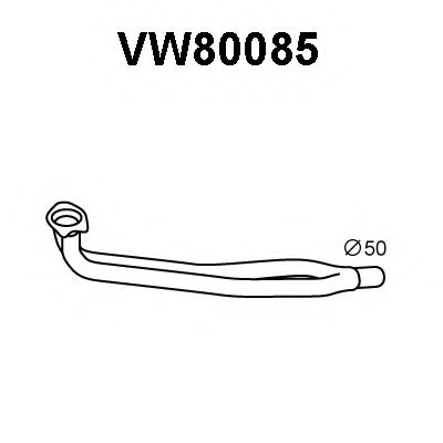 Труба выхлопного газа VENEPORTE VW80085