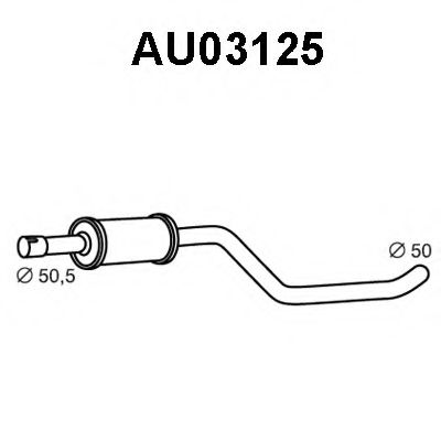 Предглушитель выхлопных газов KLARIUS 221038