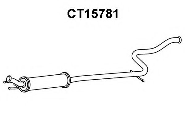 Предглушитель выхлопных газов VENEPORTE CT15781