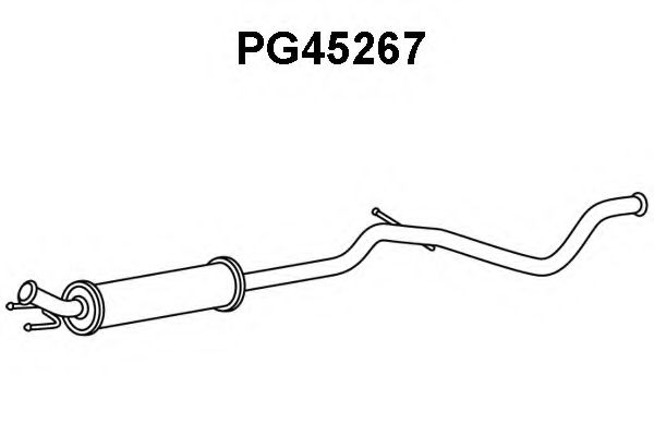 Предглушитель выхлопных газов VENEPORTE PG45267
