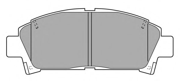 Комплект тормозных колодок, дисковый тормоз FREMAX FBP-0950