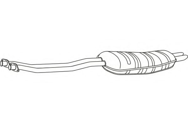 Глушитель выхлопных газов конечный FENNO P1464