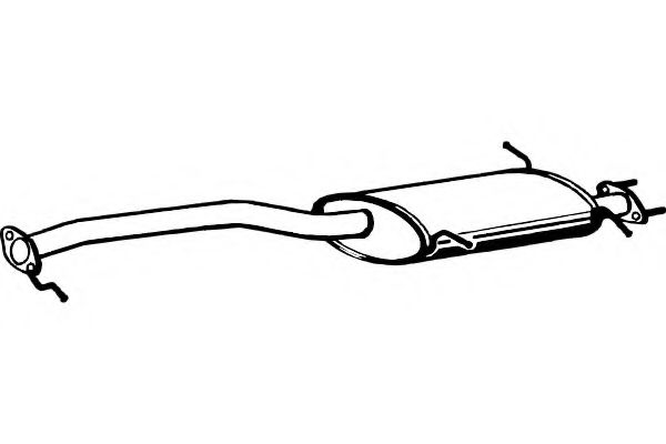 Средний глушитель выхлопных газов FENNO P3127