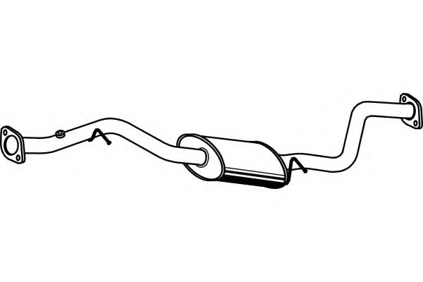 Средний глушитель выхлопных газов FENNO P3423