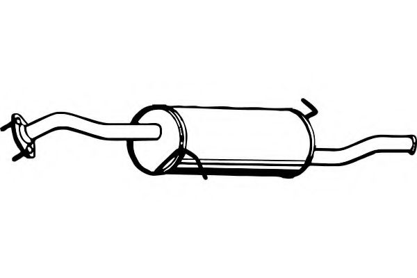 Глушитель выхлопных газов конечный FENNO P3505