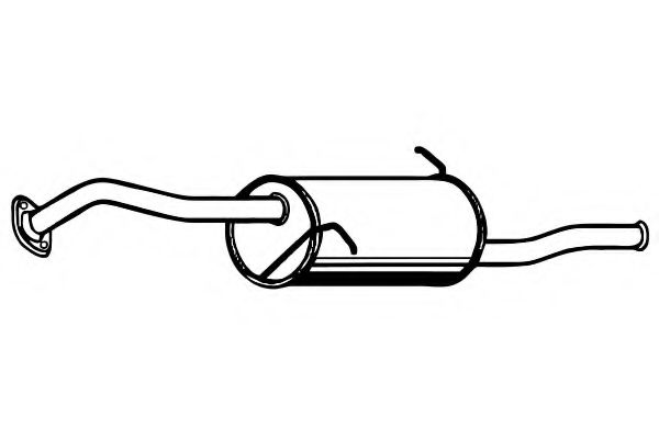 Глушитель выхлопных газов конечный FENNO 3507