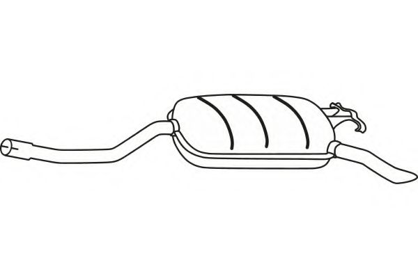 Глушитель выхлопных газов конечный FENNO P3648