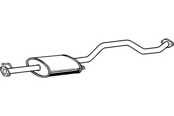 Средний глушитель выхлопных газов FENNO 6520