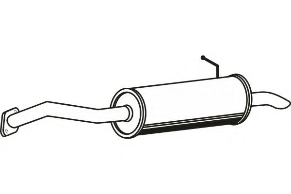 Глушитель выхлопных газов конечный TESH 231175