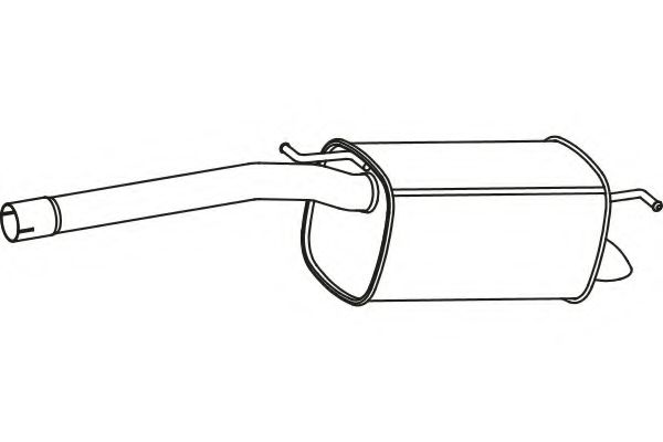 Глушитель выхлопных газов конечный FENNO P7130