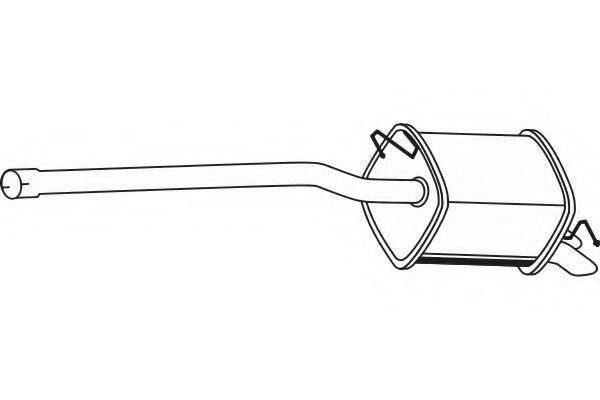 Глушитель выхлопных газов конечный FENNO 7171