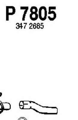 Труба выхлопного газа TESH 110347