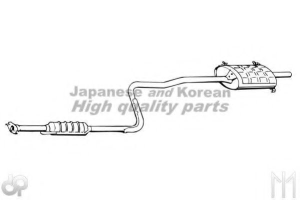 Глушитель выхлопных газов конечный ASHUKI K063-08