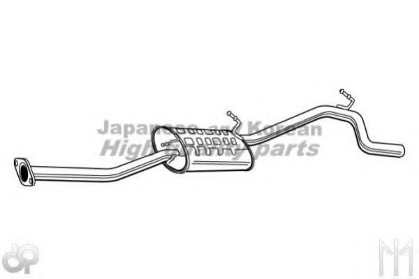 Глушитель выхлопных газов конечный ASHUKI K065-11