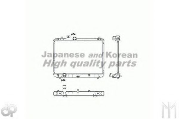 Радиатор, охлаждение двигателя ASHUKI K452-08