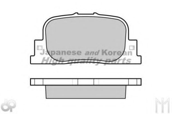 Комплект тормозных колодок, дисковый тормоз ASHUKI T114-38