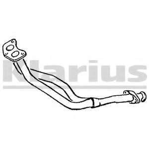 Труба выхлопного газа KLARIUS 130053