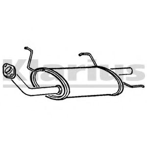 Глушитель выхлопных газов конечный KLARIUS 220042